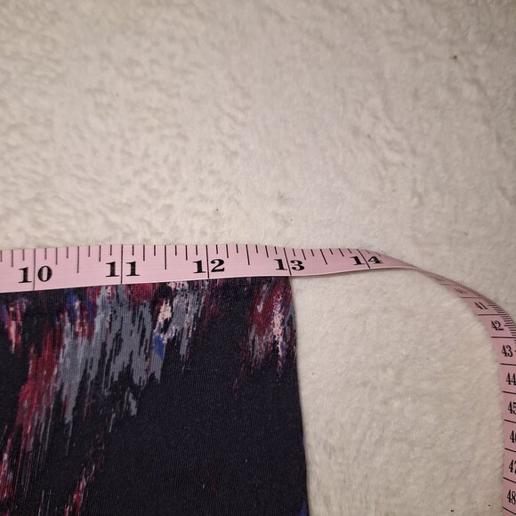 Victoria Sport Women Small Black Colorful Abstract Leggings Mesh Panels Lace-Up - Picture 9 of 10